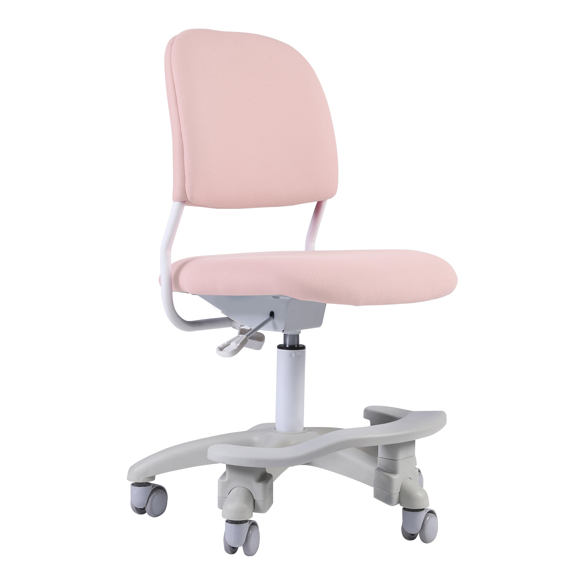 Ergonomic Kids Desk Chair, Adjustable Height and Seat Depth, W/Slipcovers,  Detachable Footrest R12-PEACH